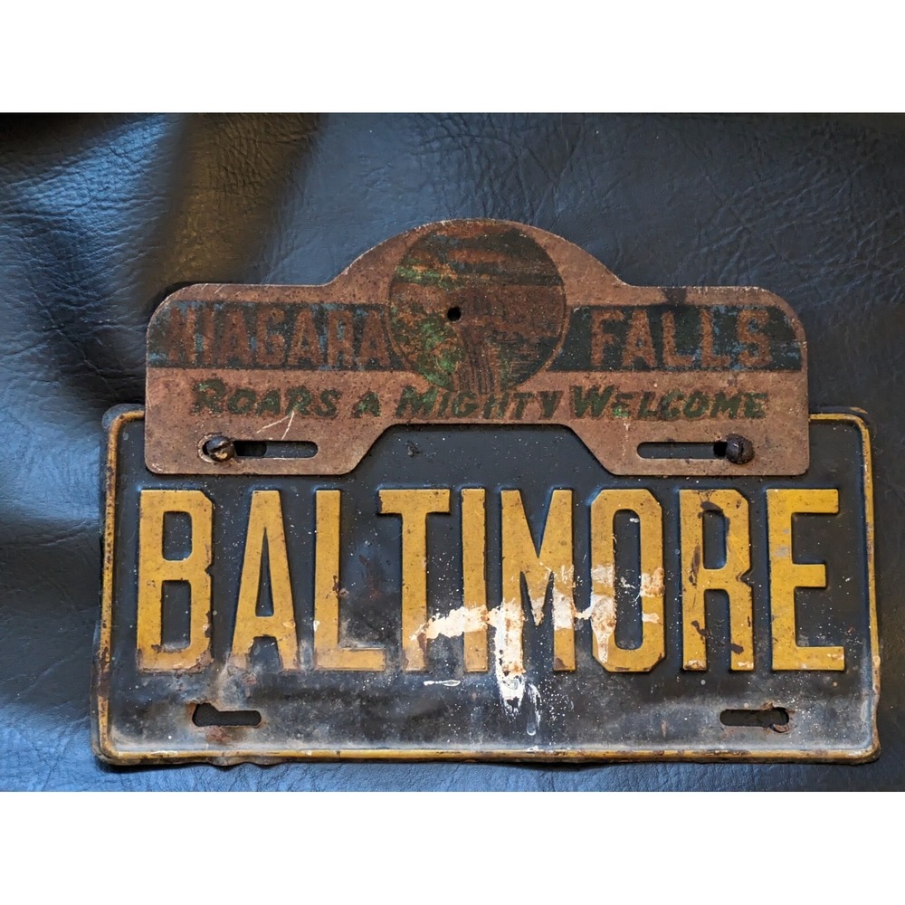 Niagara Falls Roars A Mighty Welcome License Plate Topper Baltimore Vanity Plate